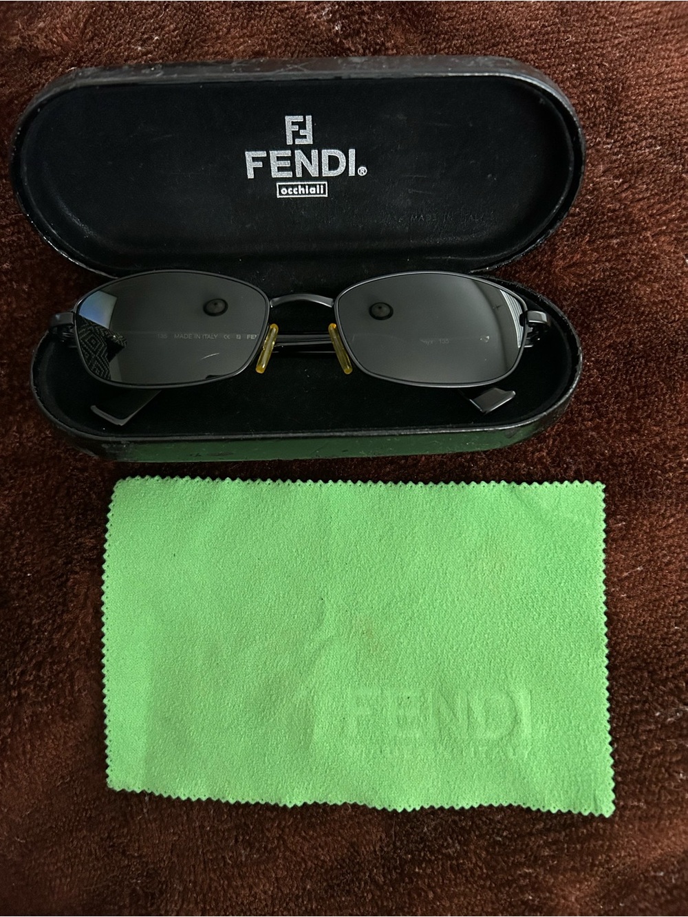 Vintage Fendi Black Onyx Sunglasses